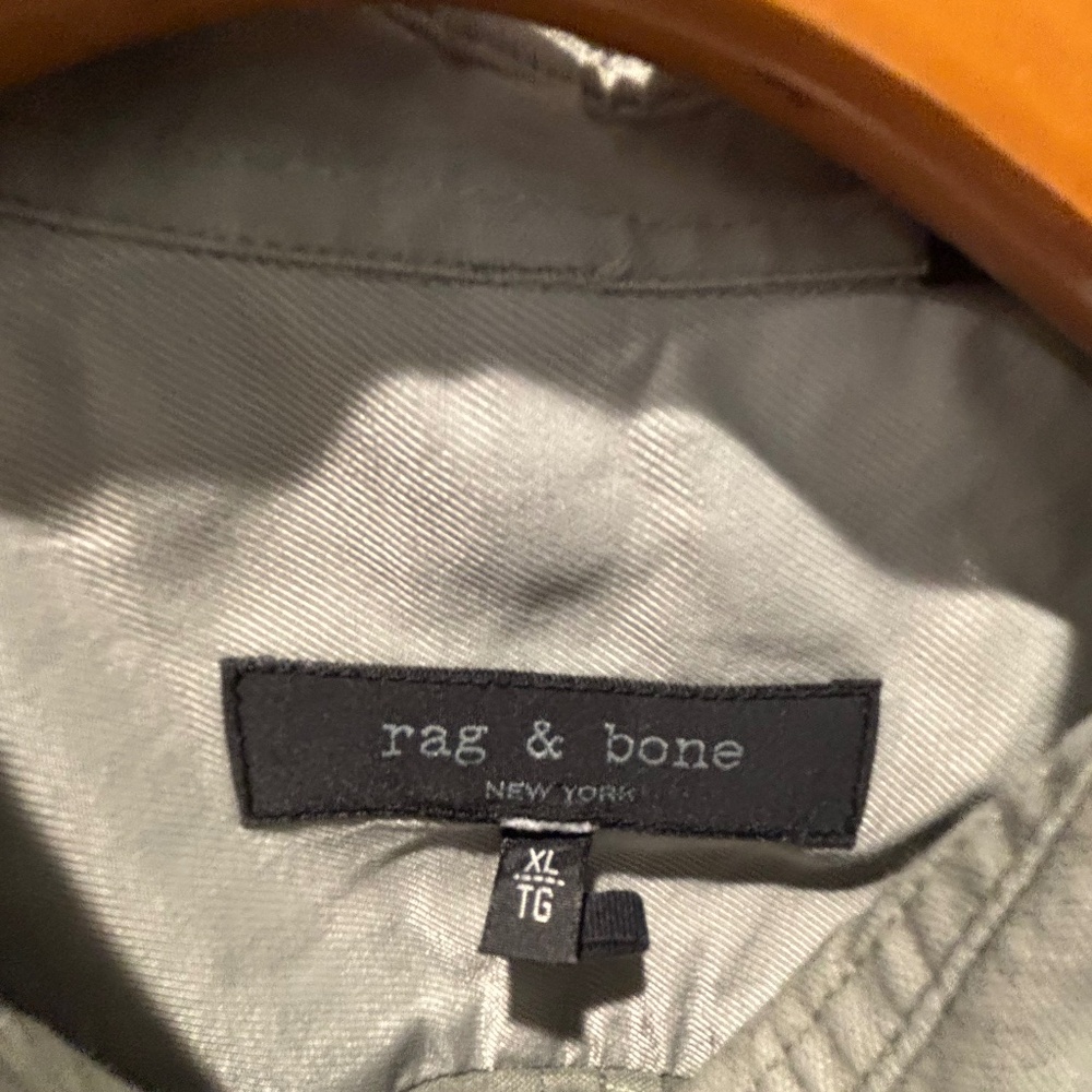 Rag And Bone, Green, Cotton Button Down, Size Xl - image 3
